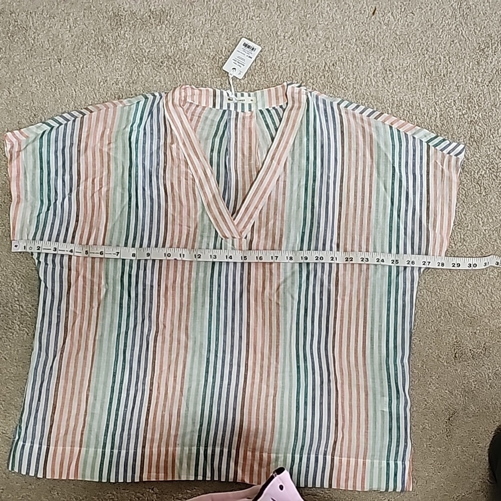 Marine layer Bali Tunic in Rainbow Stripe - Picture 7 of 11